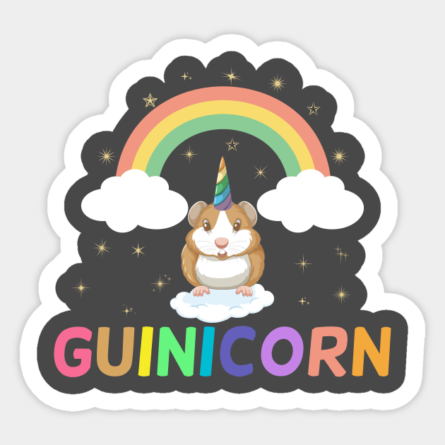 Guinicorn Sticker by Lifestyle T-shirts